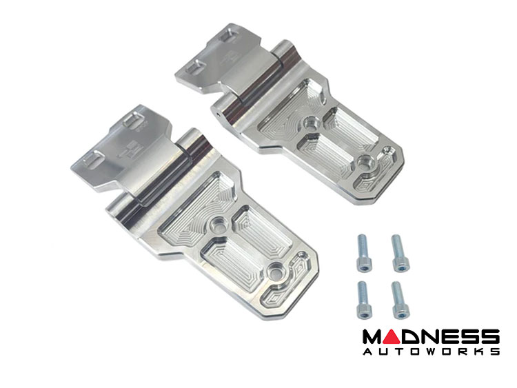 Jeep Wrangler JL Billet Hood Hinges - Aluminum - Raw